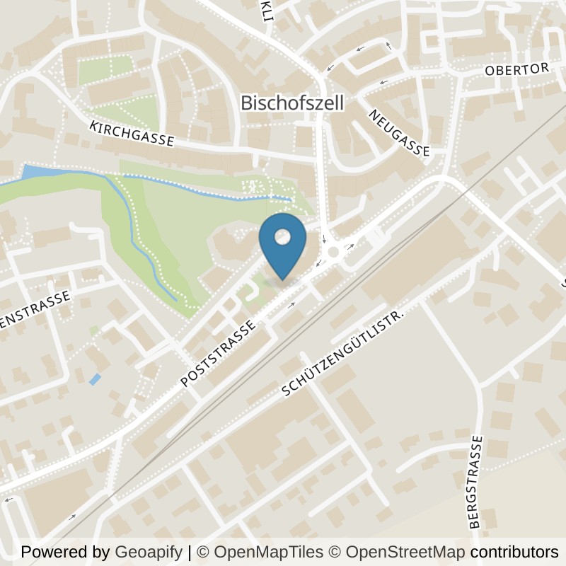 Map: location of update Fitness Bischofszell in Bischofszell