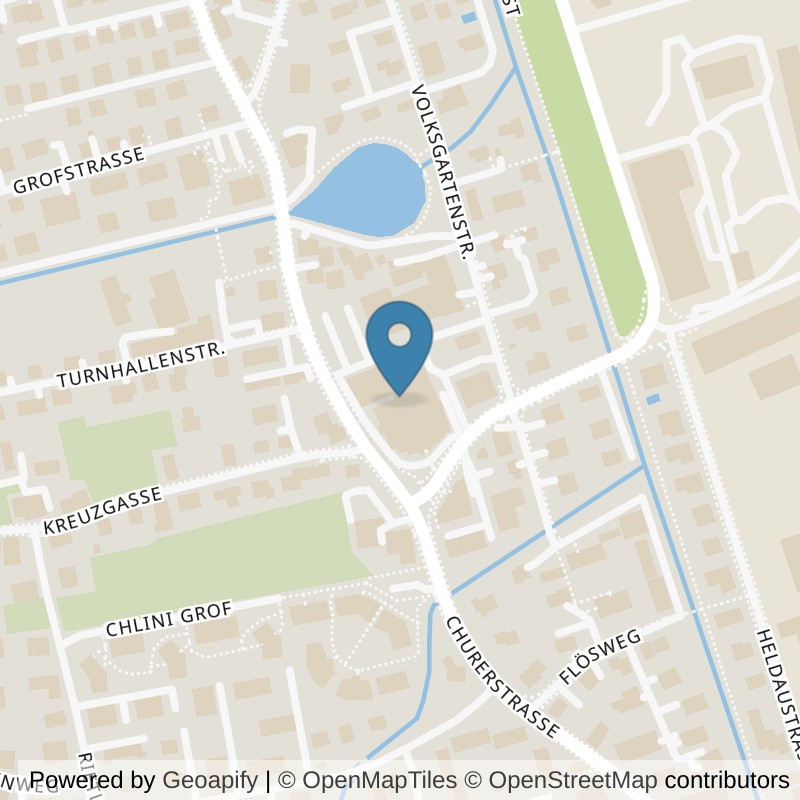 Map: location of update Fitness Buchs in Buchs