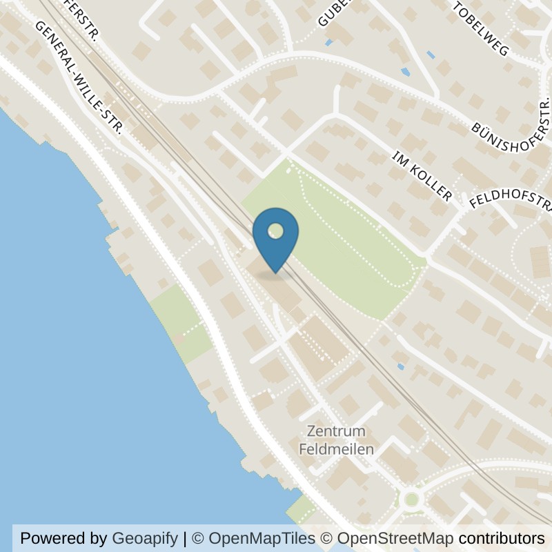Map: location of update Fitness Feldmeilen in Feldmeilen
