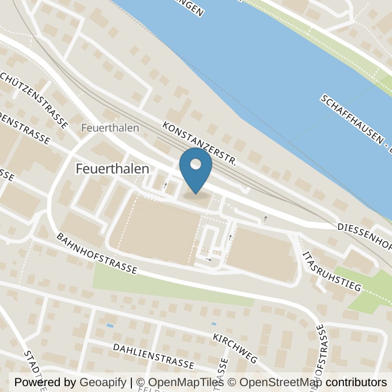 Map: location of update Fitness Feuerthalen in Feuerthalen