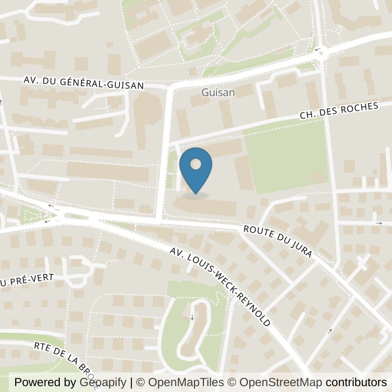 Map: location of update Fitness Fribourg Ste Thérèse in Fribourg