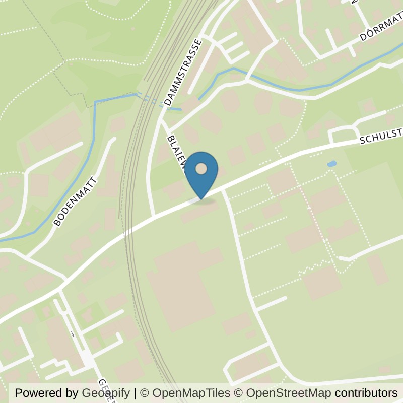 Map: location of update Fitness Frick in Frick
