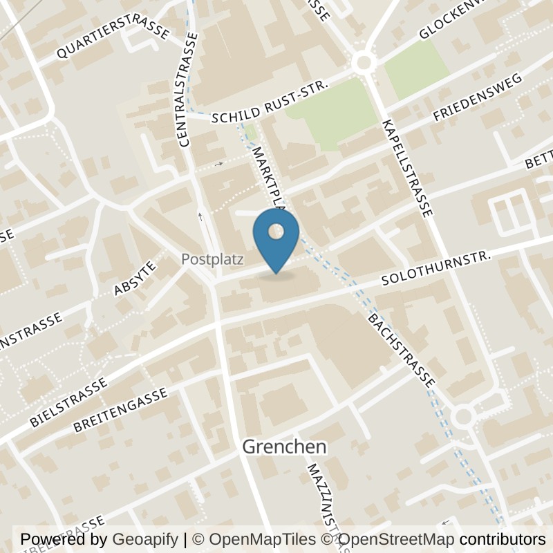 Map: location of update Fitness Grenchen in Grenchen