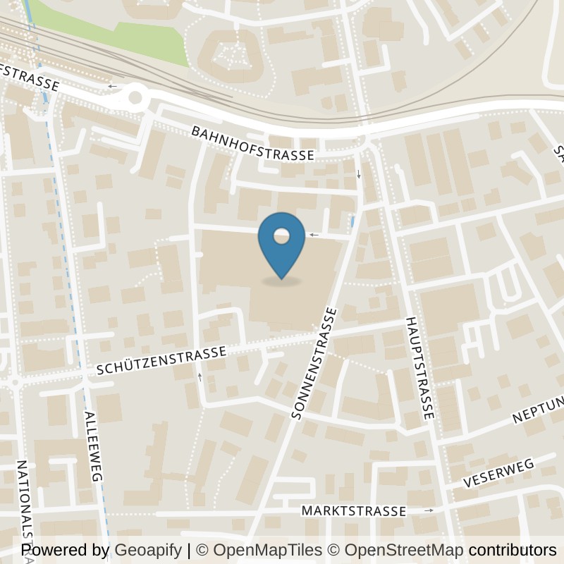 Map: location of update Fitness Kreuzlingen in Kreuzlingen