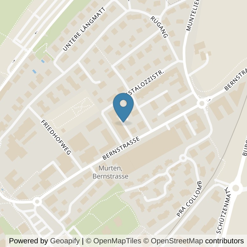 Map: location of update Fitness Murten in Murten