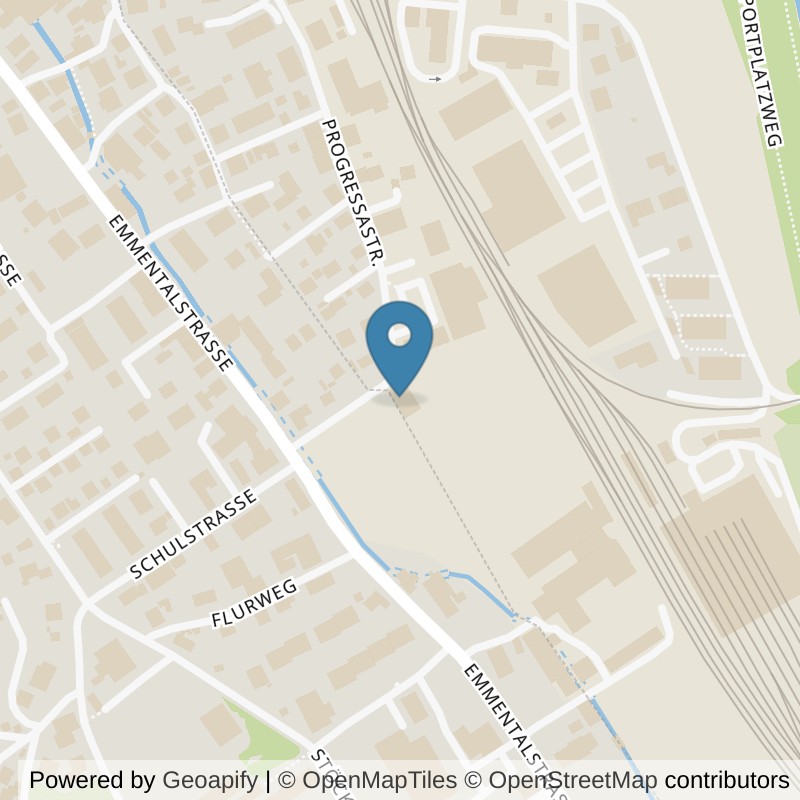Map: location of update Fitness Oberburg in Oberburg bei Burgdorf