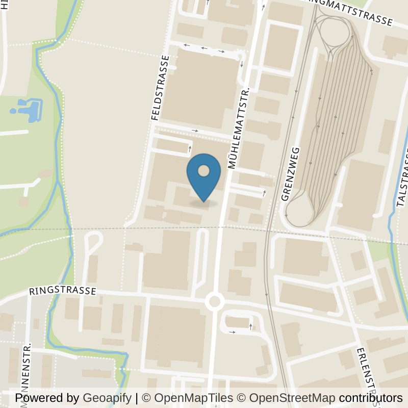 Map: location of update Fitness Oberwil in Oberwil