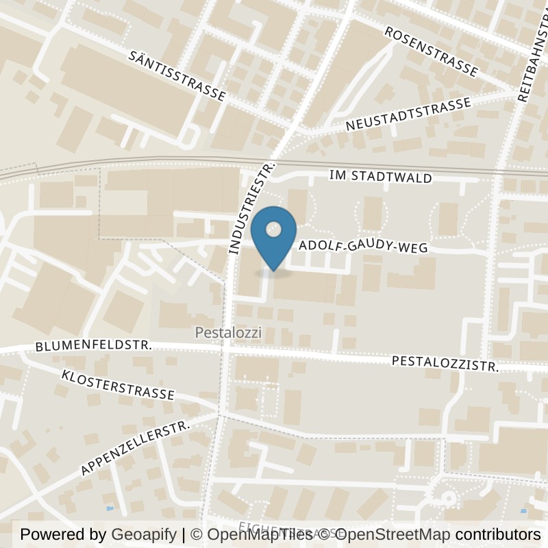 Map: location of update Fitness Rorschach in Rorschach