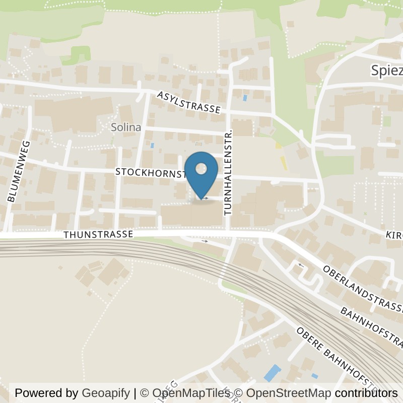 Map: location of update Fitness Spiez in Spiez