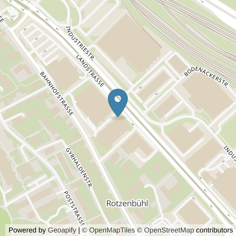 Map: location of update Fitness Spreitenbach in Spreitenbach