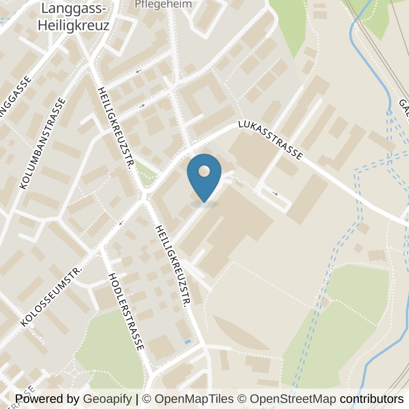 Map: location of update Fitness St. Gallen Espenmoos in St. Gallen