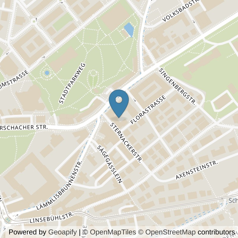 Map: location of update Fitness St. Gallen Stadtpark in St. Gallen