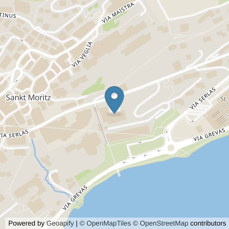 Map: location of update Fitness St. Moritz Dorf in St. Moritz
