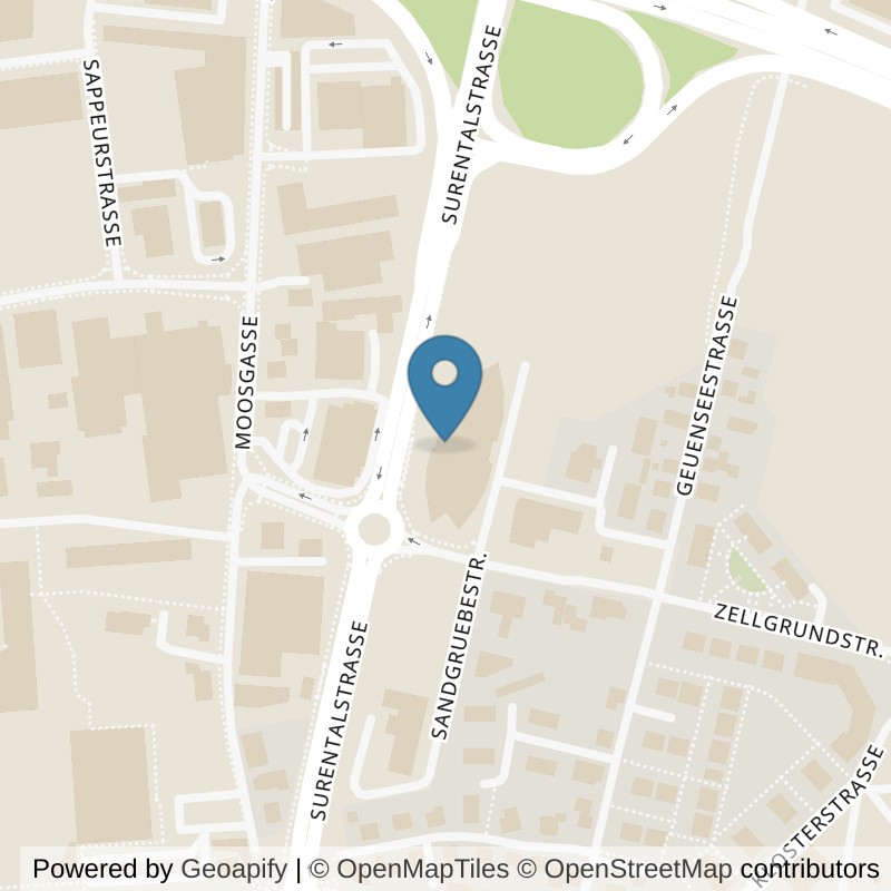 Map: location of update Fitness Sursee in Sursee