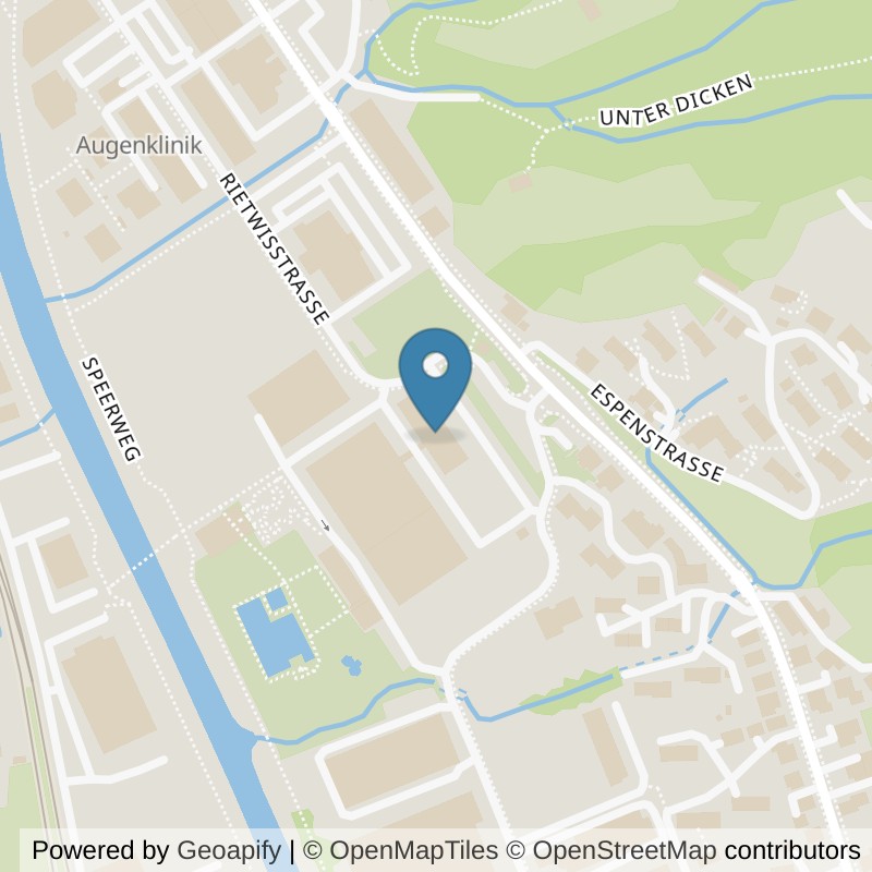 Map: location of update Fitness Wattwil in Wattwil