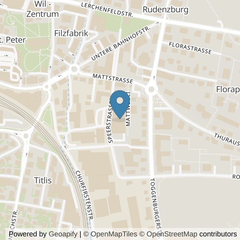 Map: location of update Fitness Wil Glaswerk in Wil