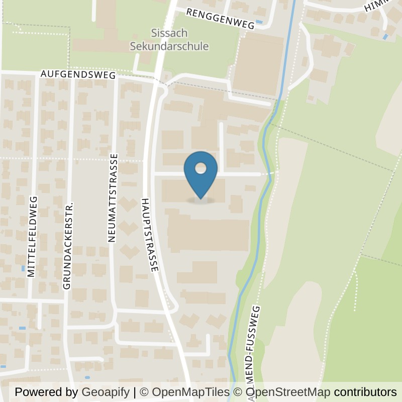 Map: location of update Fitness Zunzgen/Sissach in Zunzgen