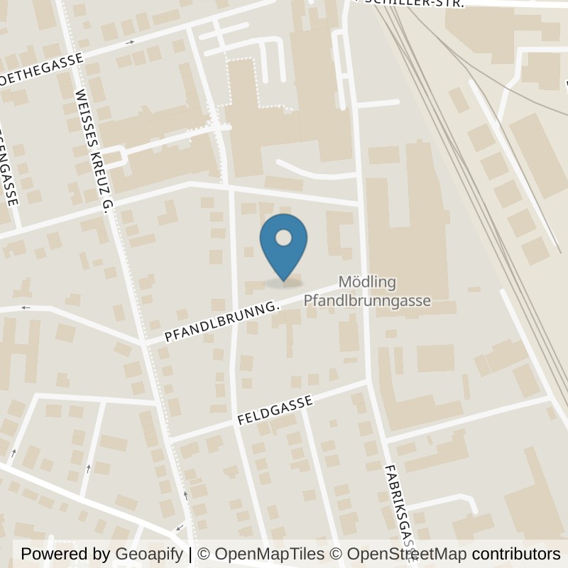 Map: location of Urkraft-Sportpraxis in Mödling