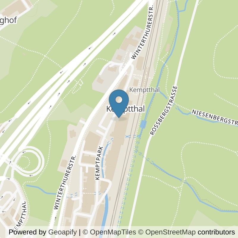 Map: location of Valley Fitness in Kemptthal
