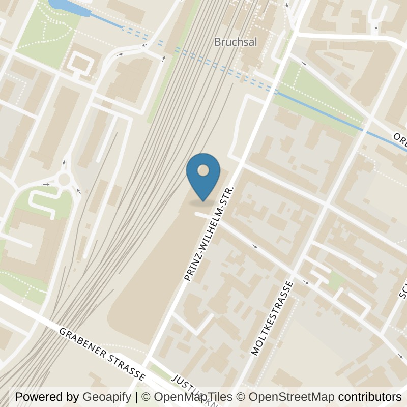 Map: location of VeniceBeach Bruchsal in Bruchsal
