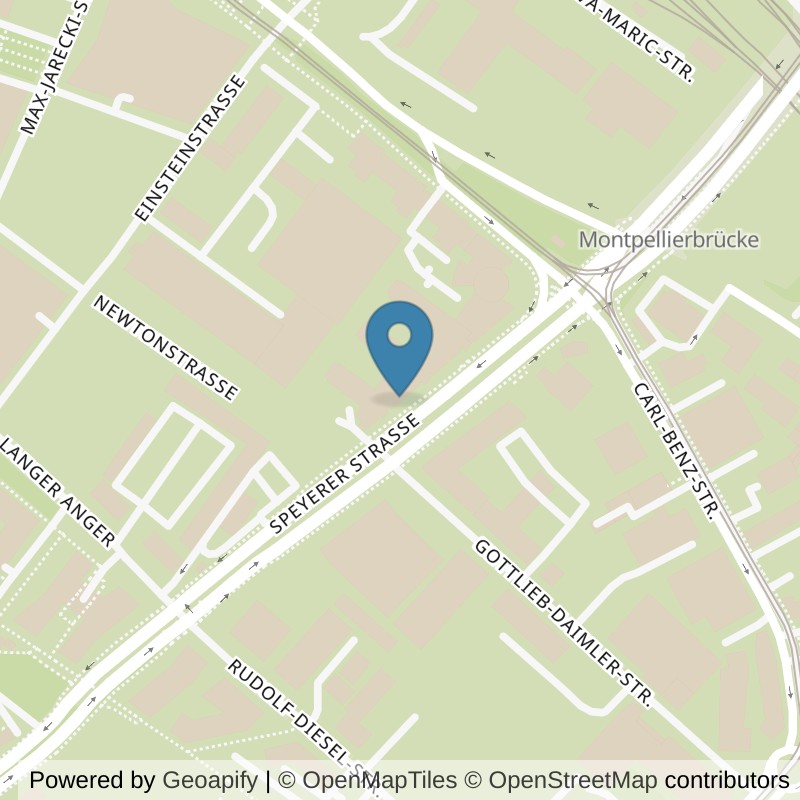 Map: location of VeniceBeach Heidelberg Bahnstadt in Heidelberg
