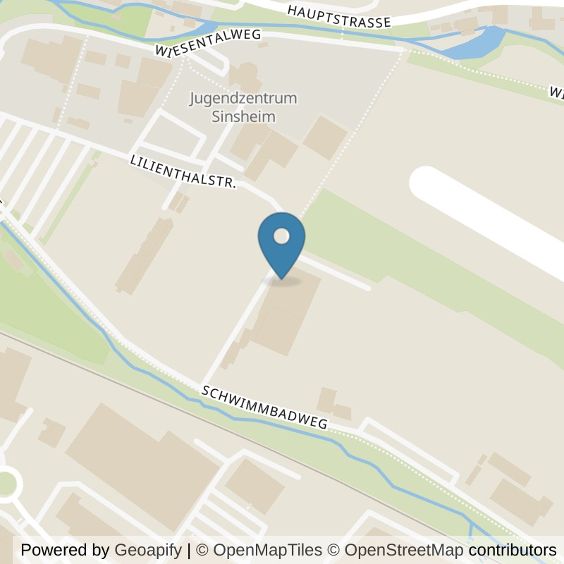 Map: location of VeniceBeach Sinsheim in Sinsheim