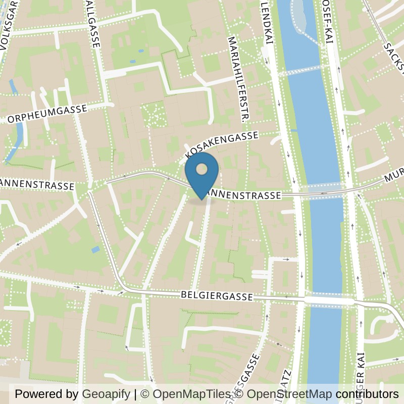Map: location of VIBES Fitness Graz – Südtiroler Platz in Graz