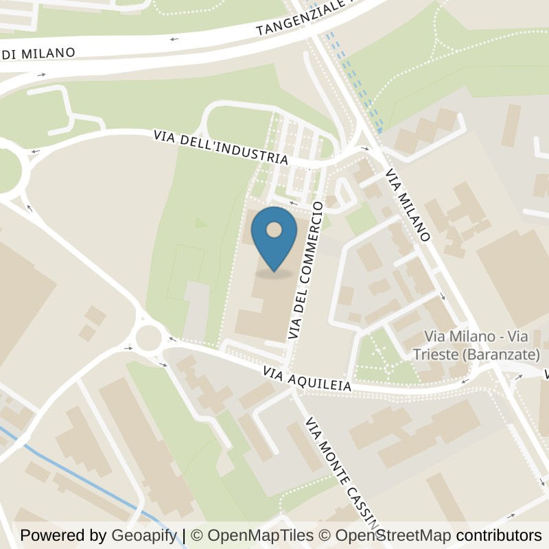 Map: location of Virgin Active Milano Baranzate in Baranzate MI