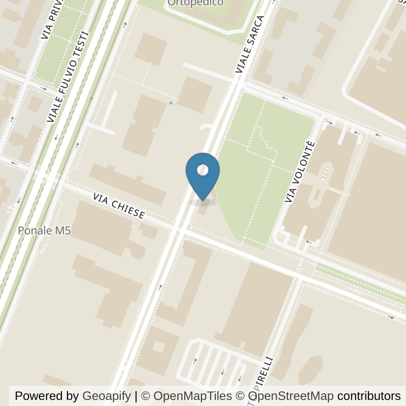 Map: location of Virgin Active Milano Bicocca in Milano