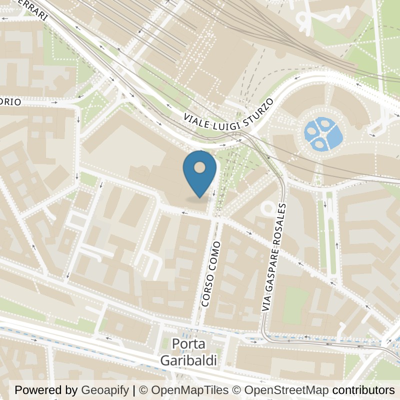 Map: location of Virgin Active Milano Corso Como in Milano