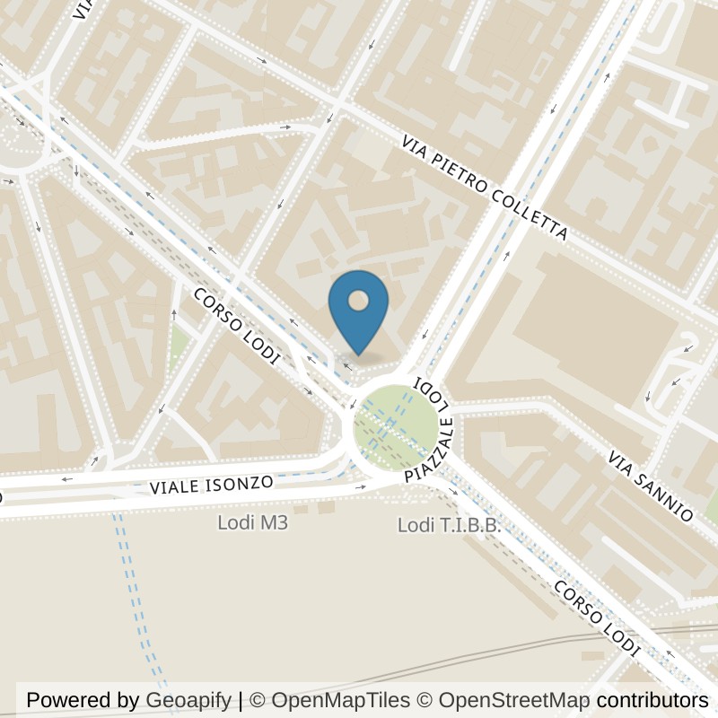 Map: location of Virgin Active Milano Piazzale Lodi in Milano