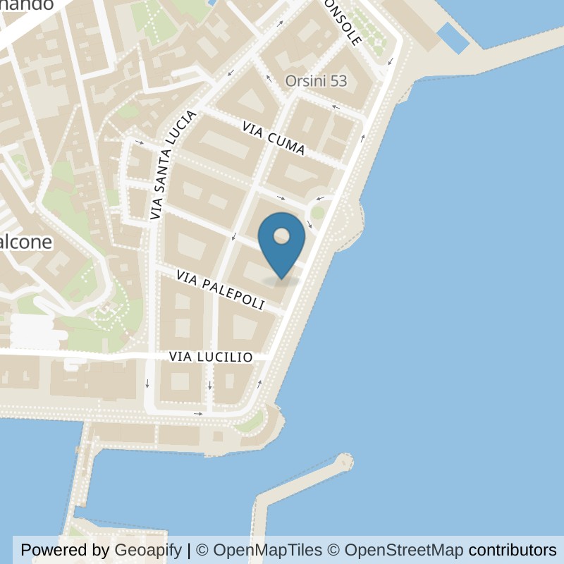 Map: location of Virgin Active Napoli Santa Lucia in Napoli