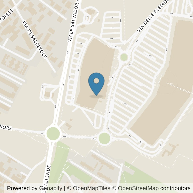 Map: location of Virgin Active Prato in Prato