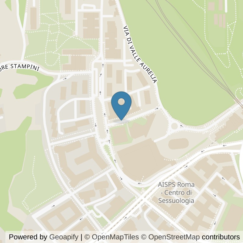 Map: location of Virgin Active Roma Valle Aurelia in Roma