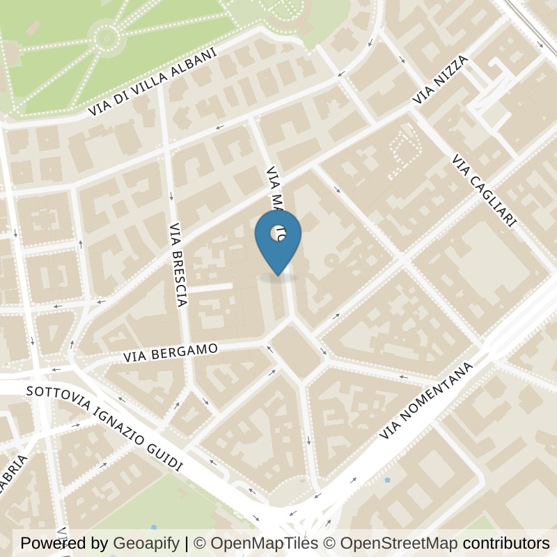 Map: location of Virgin Active Roma Via Mantova in Roma