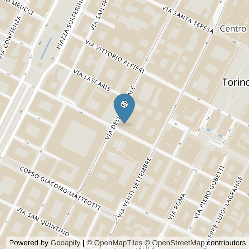 Map: location of Virgin Active Torino Collection in Torino