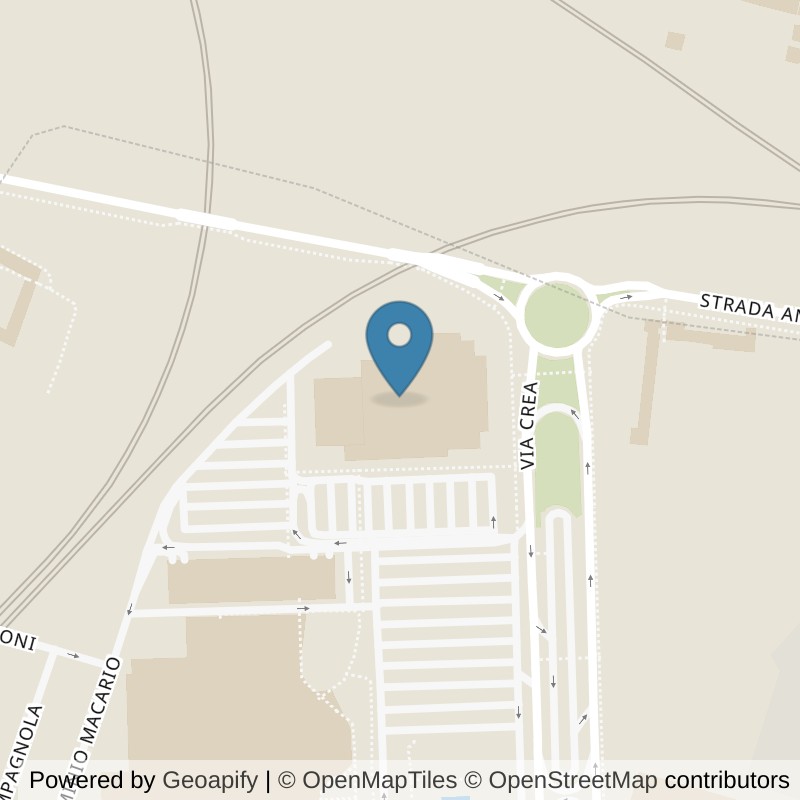 Map: location of Virgin Active Torino Le Gru in Grugliasco TO