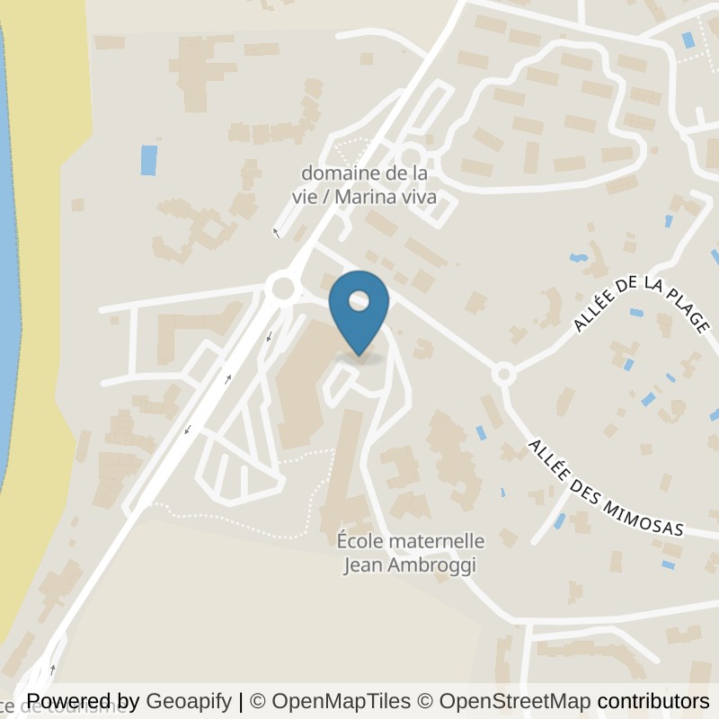 Map: location of Vita Liberté Porticcio in Grosseto-Prugna