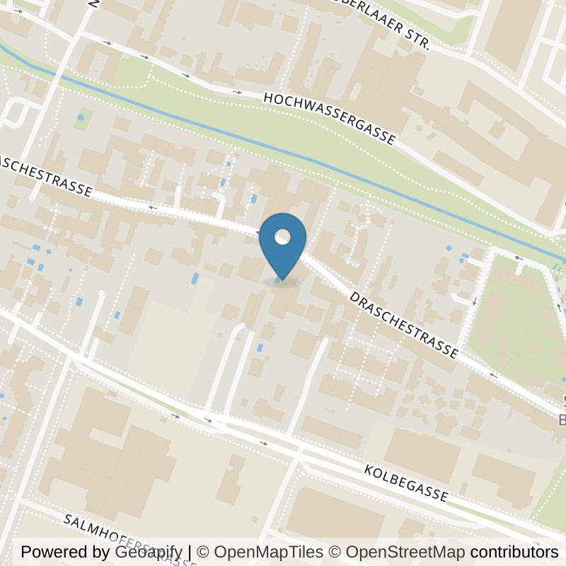 Map: location of Vital Fabrik in Wien