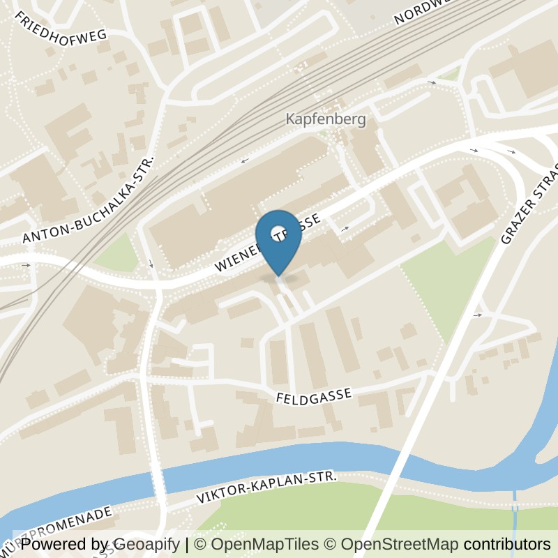 Map: location of Vitaloft powered by pflegekraft consulting GmbH in Kapfenberg