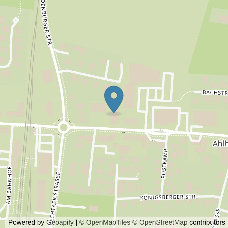 Map: location of VIVA Fitness Ahlhorn in Großenkneten-Ahlhorn