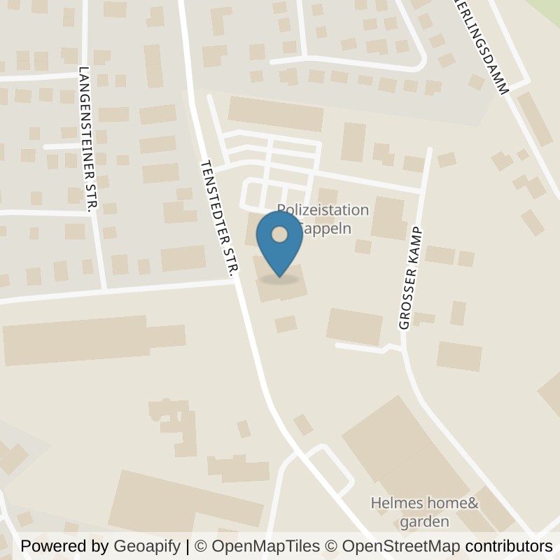Map: location of VIVA Fitness Cappeln in Cappeln (Oldenburg)