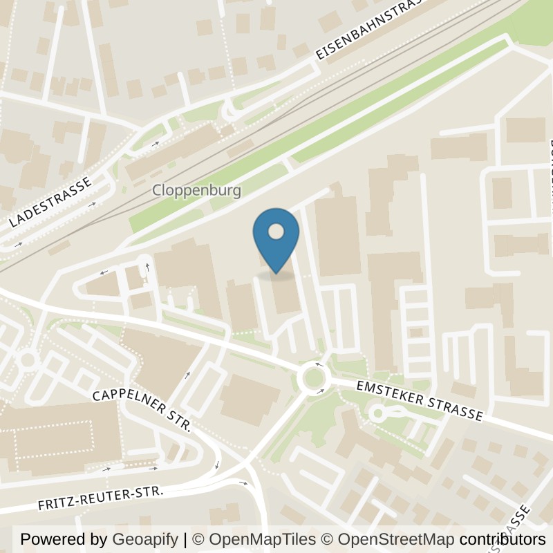 Map: location of VIVA Fitness Cloppenburg in Cloppenburg