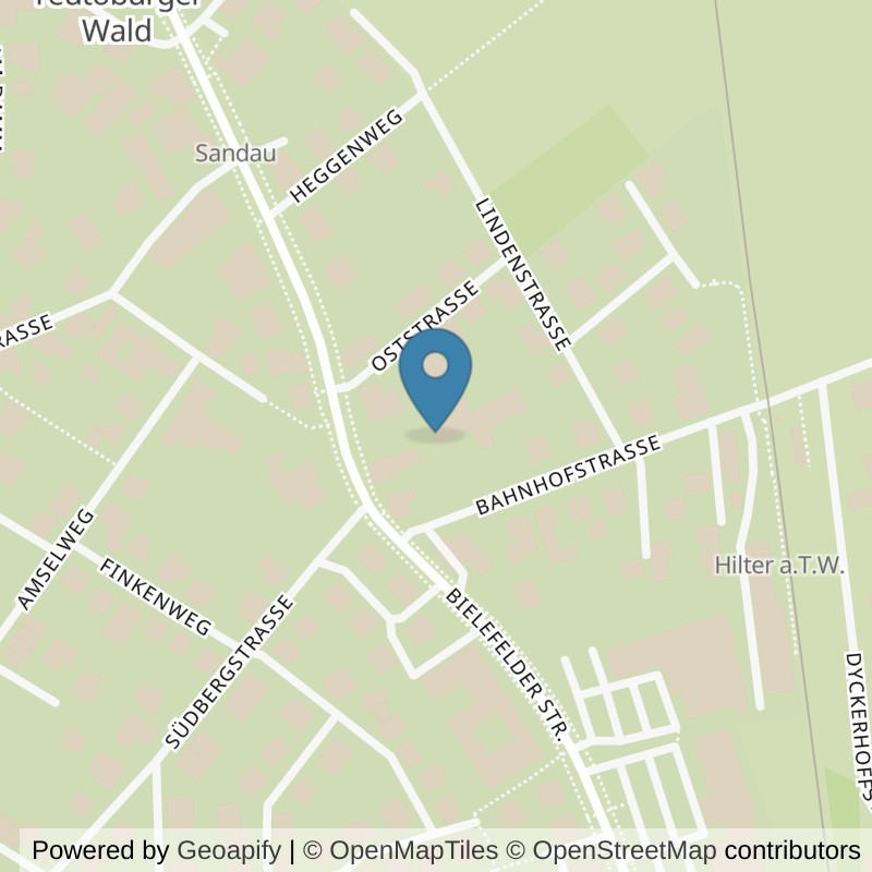 Map: location of VIVA Fitness Hilter in Hilter am Teutoburger Wald