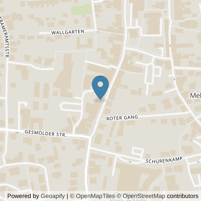 Map: location of VIVA Fitness Melle in Melle