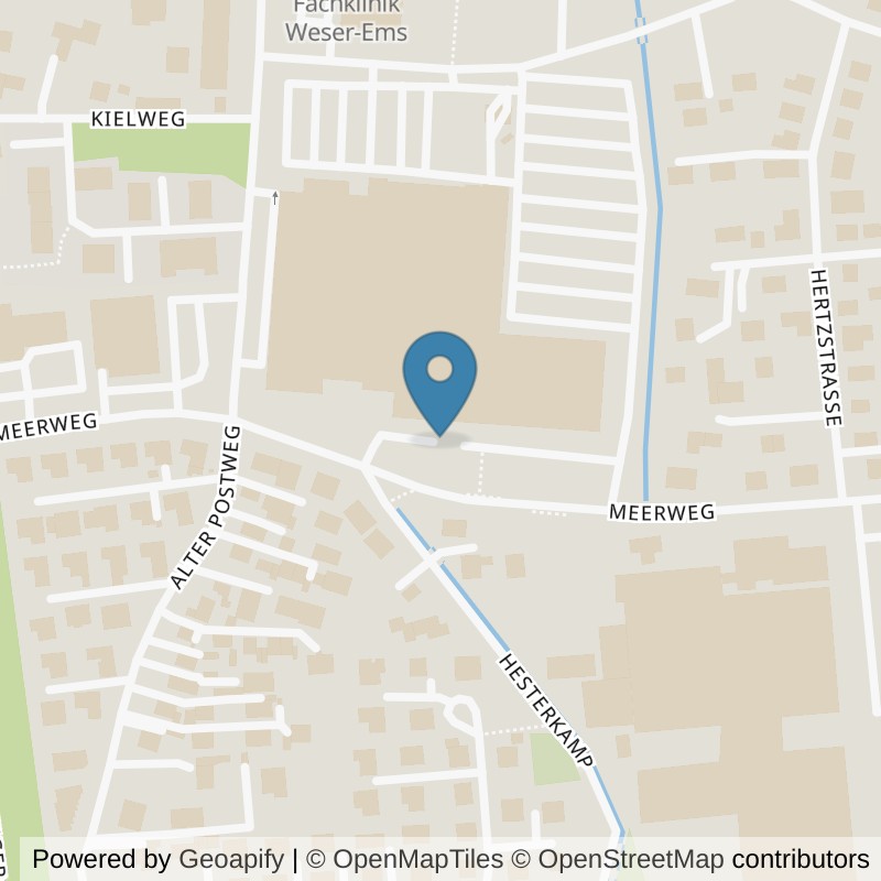 Map: location of VIVA Fitness Oldenburg in Oldenburg