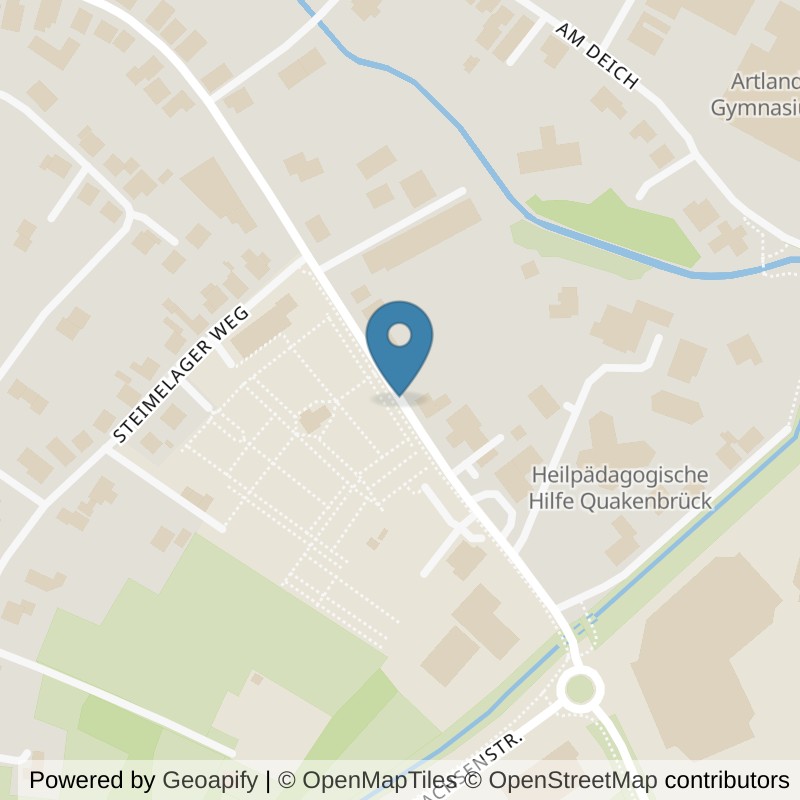 Map: location of VIVA Fitness Quakenbrück in Quakenbrück