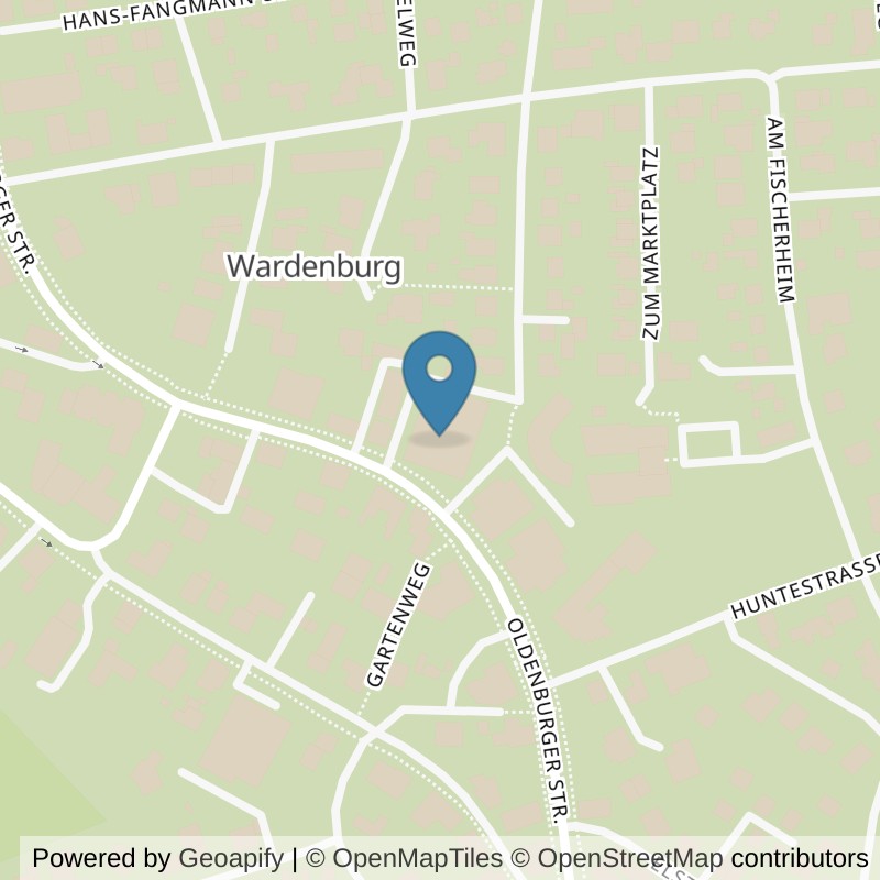 Map: location of VIVA Fitness Wardenburg in Wardenburg