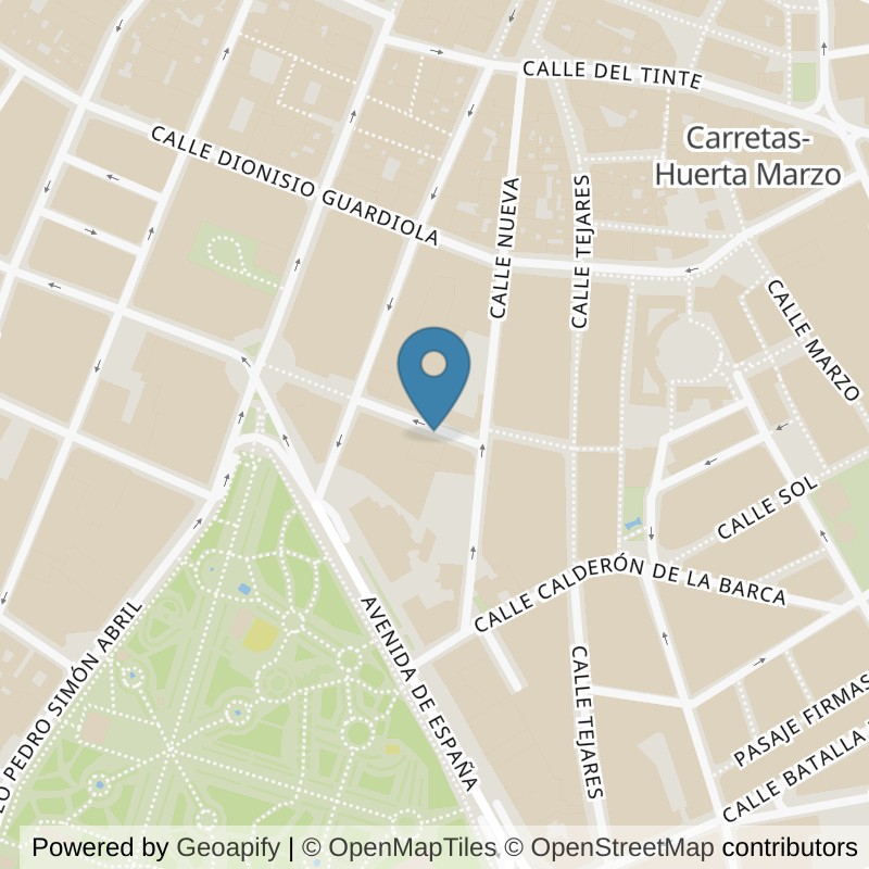 Map: location of VivaGym Albacete Parque Abelardo in Albacete