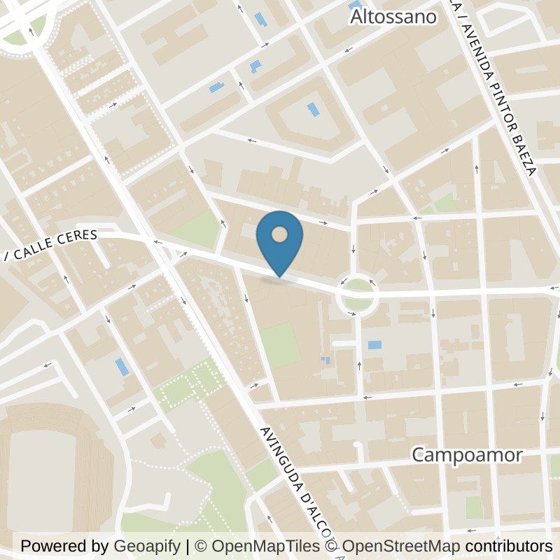 Map: location of VivaGym Alicante Conde Lumiares in Alicante